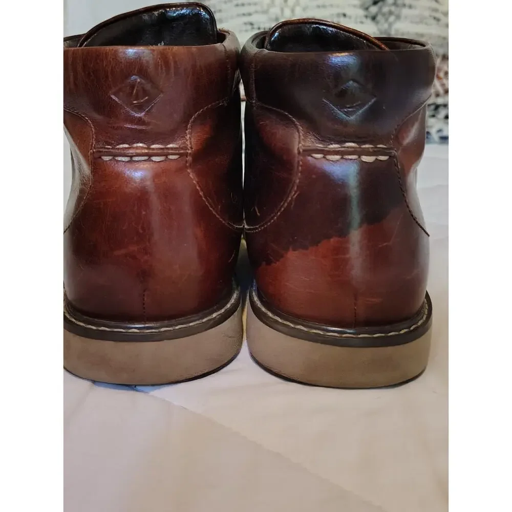Sperry Top Sider Commander Chukka Brown Size 11.5 M Leather Boots